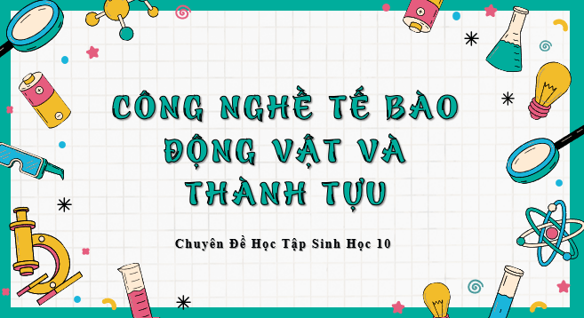 Giáo án điện tử Chuyên đề Sinh 10 Chân trời sáng tạo Bài 3: Công nghệ tế bào động vật và thành tựu | PPT Chuyên đề Sinh học 10