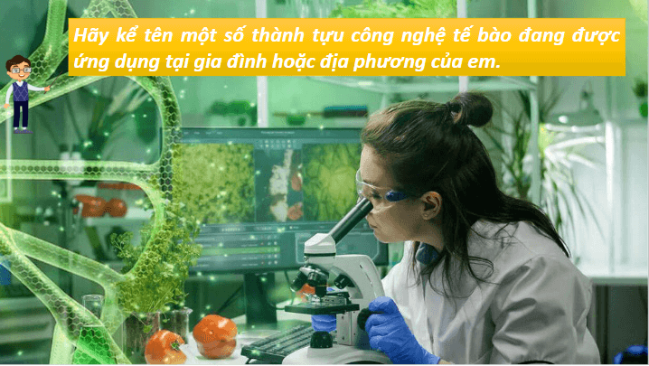 Giáo án điện tử Chuyên đề Sinh 10 Chân trời sáng tạo Bài 5: Dự án: Tìm hiểu về một số thành tựu của công nghệ tế bào | PPT Chuyên đề Sinh học 10