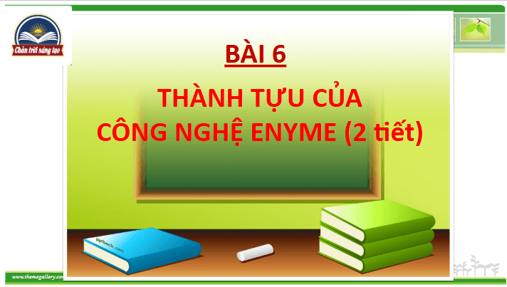 Giáo án điện tử Chuyên đề Sinh 10 Chân trời sáng tạo Bài 6: Thành tựu của công nghệ enzyme | PPT Chuyên đề Sinh học 10