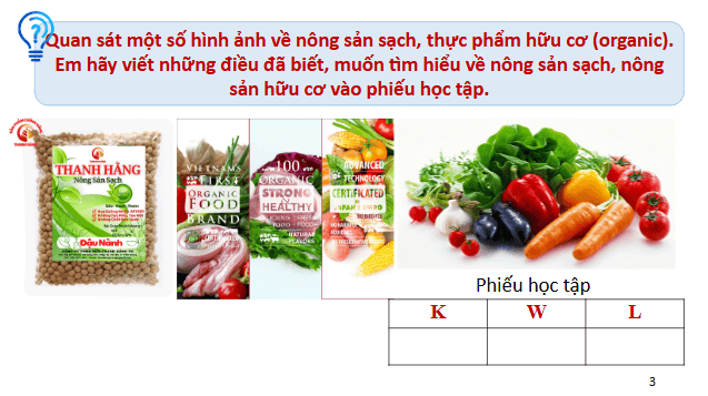 Giáo án điện tử Chuyên đề Sinh 11 Chân trời sáng tạo Bài 1: Khái quát về nông nghiệp sạch | PPT Chuyên đề Sinh học 11
