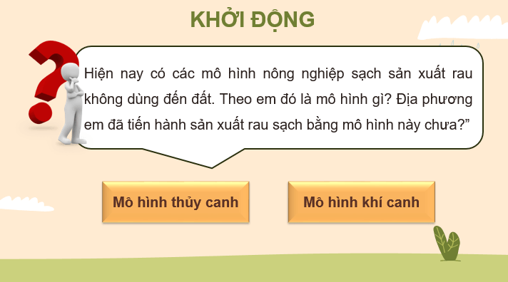 Giáo án điện tử Chuyên đề Sinh 11 Kết nối tri thức Bài 2: Mô hình thủy canh theo hướng phát triển nông nghiệp sạch | PPT Chuyên đề Sinh học 11