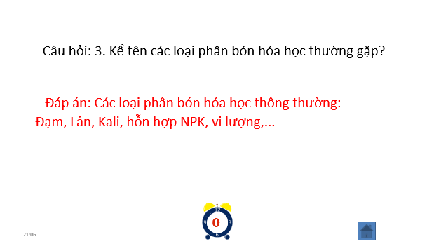 Giáo án điện tử Chuyên đề Sinh 11 Chân trời sáng tạo Bài 4: Thực hành: Chứng minh tác dụng của phân bón đối với sinh trưởng, phát triển và năng suất cây trồng | PPT Chuyên đề Sinh học 11