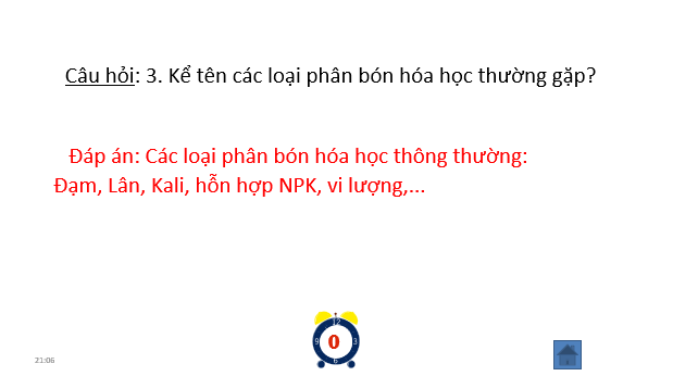 Giáo án điện tử Chuyên đề Sinh 11 Chân trời sáng tạo Bài 4: Thực hành: Chứng minh tác dụng của phân bón đối với sinh trưởng, phát triển và năng suất cây trồng | PPT Chuyên đề Sinh học 11