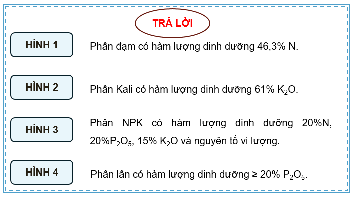 Giáo án điện tử Chuyên đề Sinh 11 Kết nối tri thức Bài 4: Thực hành: Thí nghiệm chứng minh tác dụng của loại phân bón, cách bón và hàm lượng phân bón đối với cây trồng | PPT Chuyên đề Sinh học 11