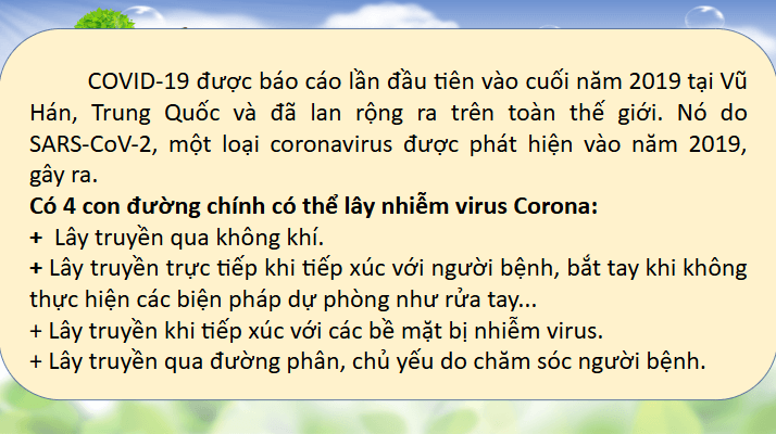 Giáo án điện tử Chuyên đề Sinh 11 Chân trời sáng tạo Bài 7: Nguyên nhân lây nhiễm bệnh dịch ở người | PPT Chuyên đề Sinh học 11