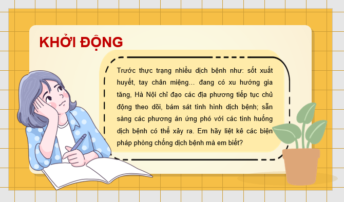 Giáo án điện tử Chuyên đề Sinh 11 Kết nối tri thức Bài 8: Dự án: Điều tra một số bệnh dịch phổ biến ở người và tuyên truyền phòng, chống bệnh | PPT Chuyên đề Sinh học 11