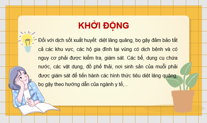 Giáo án điện tử Chuyên đề Sinh 11 Kết nối tri thức Bài 8: Dự án: Điều tra một số bệnh dịch phổ biến ở người và tuyên truyền phòng, chống bệnh | PPT Chuyên đề Sinh học 11