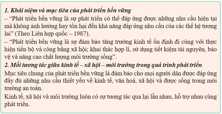 Giáo án Sinh học 12 Kết nối tri thức Bài 34: Phát triển bền vững (ảnh 1)