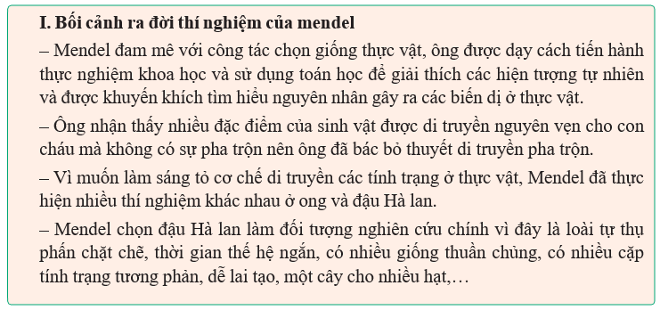 Giáo án Sinh học 12 Kết nối tri thức Bài 8: Học thuyết di truyền của Mendel (ảnh 2)