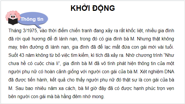 Giáo án điện tử Sinh 12 Chân trời sáng tạo Bài 1: Gene và cơ chế truyền thông tin di truyền | PPT Sinh học 12