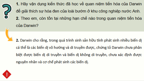 Giáo án điện tử Sinh 12 Cánh diều Bài 17: Thuyết tiến hóa tổng hợp hiện đại (Phần 1) | PPT Sinh học 12