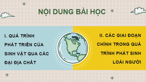 Giáo án điện tử Sinh 12 Chân trời sáng tạo Bài 19: Sự phát triển sự sống | PPT Sinh học 12