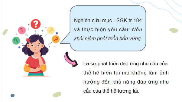 Giáo án điện tử Sinh 12 Chân trời sáng tạo Bài 28: Phát triển bền vững | PPT Sinh học 12