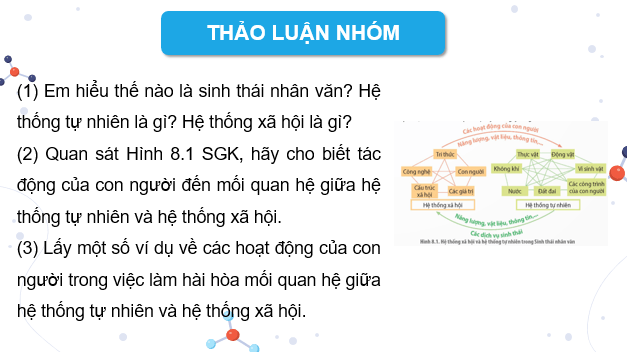 Giáo án điện tử Chuyên đề Sinh 12 Kết nối tri thức Bài 8: Khái niệm và giá trị của sinh thái nhân văn trong phát triển bền vững | PPT Chuyên đề Sinh học 12