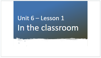 Giáo án điện tử Tiếng Anh lớp 1 Global Success Unit 6 Lesson 1 | PPT Tiếng Anh lớp 1