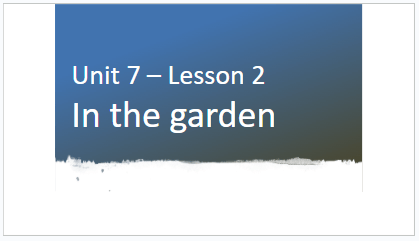 Giáo án điện tử Tiếng Anh lớp 1 Global Success Unit 7 Lesson 2 | PPT Tiếng Anh lớp 1