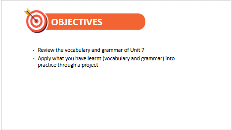 Giáo án điện tử Tiếng Anh 10 Global Success Unit 7 Project | PPT Tiếng Anh 10