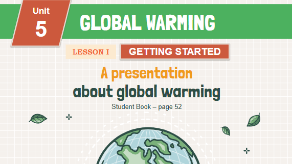 Giáo án điện tử Tiếng Anh 11 Global Success Unit 5 Getting Started | PPT Tiếng Anh 11