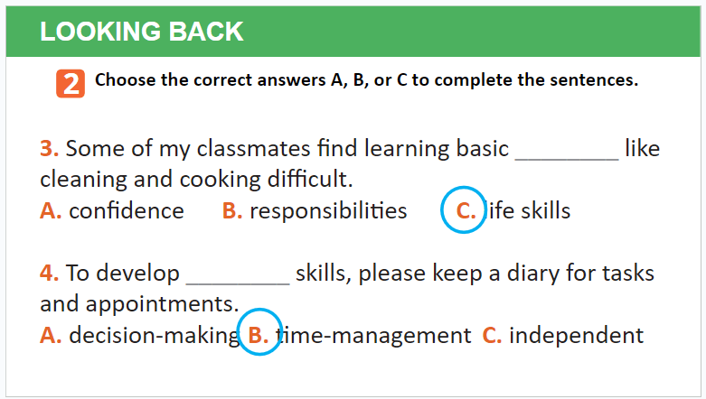 Giáo án điện tử Tiếng Anh 11 Global Success Unit 8 Looking Back | PPT Tiếng Anh 11