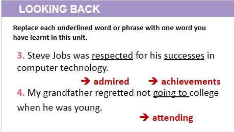 Giáo án điện tử Tiếng Anh 12 Global Success Unit 1 Looking Back | PPT Tiếng Anh 12