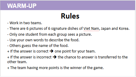 Giáo án điện tử Tiếng Anh 12 Global Success Unit 2 Getting Started | PPT Tiếng Anh 12