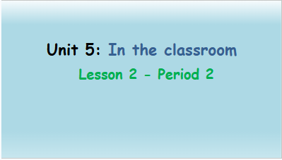 Giáo án điện tử Tiếng Anh lớp 2 Global Success Unit 5 Lesson 2 | PPT Tiếng Anh lớp 2