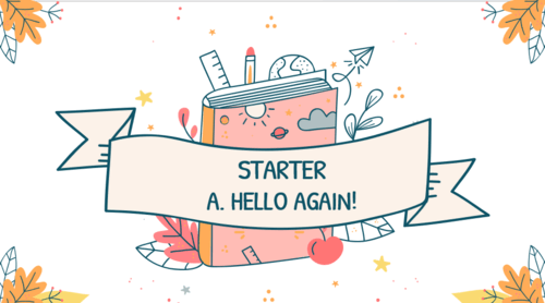 Giáo án điện tử Tiếng Anh lớp 4 Global Success Starter Hello again | PPT Tiếng Anh lớp 4