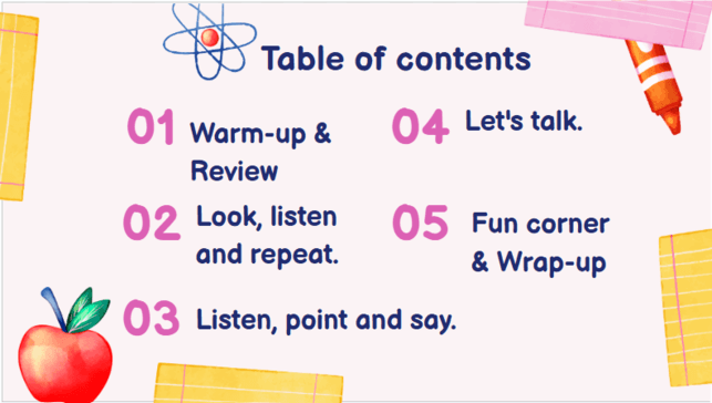 Giáo án điện tử Tiếng Anh lớp 5 Global Success Unit 6 Lesson 2 | PPT Tiếng Anh lớp 5