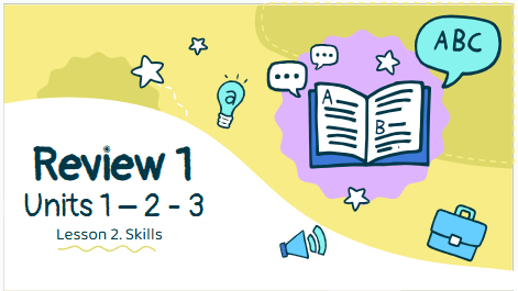 Giáo án điện tử Tiếng Anh 6 Global Success Review 1 Skills | PPT Tiếng Anh 6