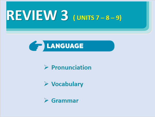 Giáo án điện tử Tiếng Anh 6 Global Success Review 3 Language | PPT Tiếng Anh 6