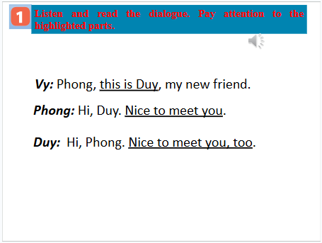 Giáo án điện tử Tiếng Anh 6 Global Success Unit 1 Communication | PPT Tiếng Anh 6