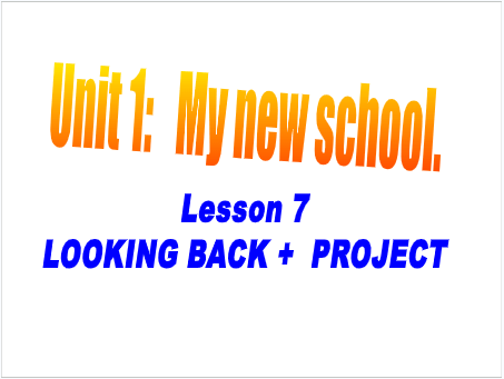 Giáo án điện tử Tiếng Anh 6 Global Success Unit 1 Looking Back & Project | PPT Tiếng Anh 6