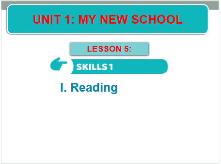 Giáo án điện tử Tiếng Anh 6 Global Success Unit 1 Skills 1 | PPT Tiếng Anh 6