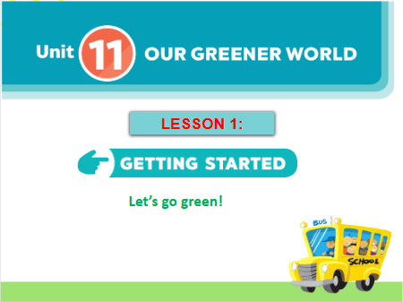Giáo án điện tử Tiếng Anh 6 Global Success Unit 11 Getting Started | PPT Tiếng Anh 6