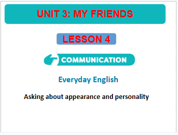 Giáo án điện tử Tiếng Anh 6 Global Success Unit 3 Communication | PPT Tiếng Anh 6
