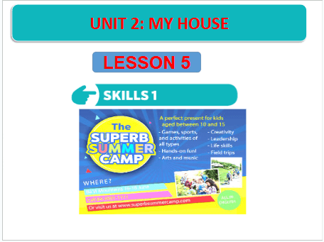 Giáo án điện tử Tiếng Anh 6 Global Success Unit 3 Skills 1 | PPT Tiếng Anh 6
