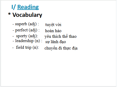 Giáo án điện tử Tiếng Anh 6 Global Success Unit 3 Skills 1 | PPT Tiếng Anh 6