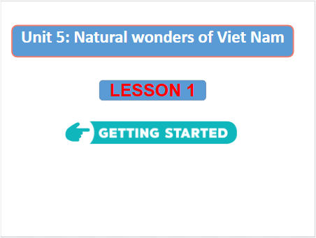 Giáo án điện tử Tiếng Anh 6 Global Success Unit 5 Getting Started | PPT Tiếng Anh 6