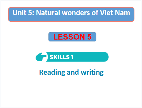 Giáo án điện tử Tiếng Anh 6 Global Success Unit 5 Skills 1 | PPT Tiếng Anh 6