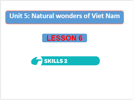 Giáo án điện tử Tiếng Anh 6 Global Success Unit 5 Skills 2 | PPT Tiếng Anh 6