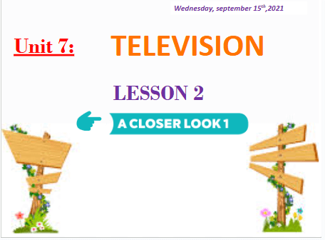 Giáo án điện tử Tiếng Anh 6 Global Success Unit 7 A Closer Look 1 | PPT Tiếng Anh 6