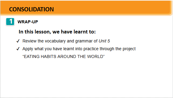 Giáo án điện tử Tiếng Anh 7 Global Success Unit 5 Project | PPT Tiếng Anh 7