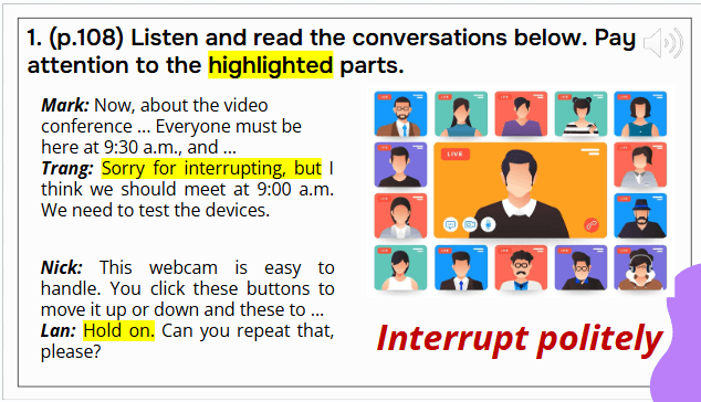 Giáo án điện tử Tiếng Anh 8 Global Success Unit 10 Communication | PPT Tiếng Anh 8