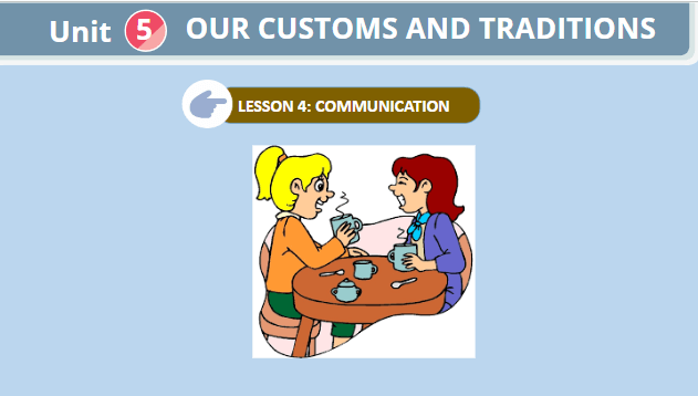 Giáo án điện tử Tiếng Anh 8 Global Success Unit 5 Communication | PPT Tiếng Anh 8