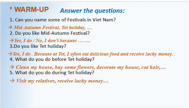 Giáo án điện tử Tiếng Anh 8 Global Success Unit 5 Getting Started | PPT Tiếng Anh 8