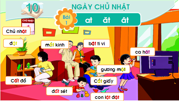 Giáo án điện tử Bài 1: at, ăt, ât lớp 1 | PPT Tiếng Việt lớp 1 Chân trời sáng tạo
