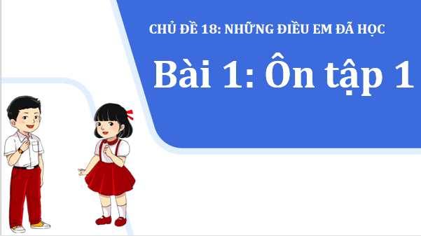 Giáo án điện tử Bài 1: Ôn tập 1 lớp 1 | PPT Tiếng Việt lớp 1 Chân trời sáng tạo