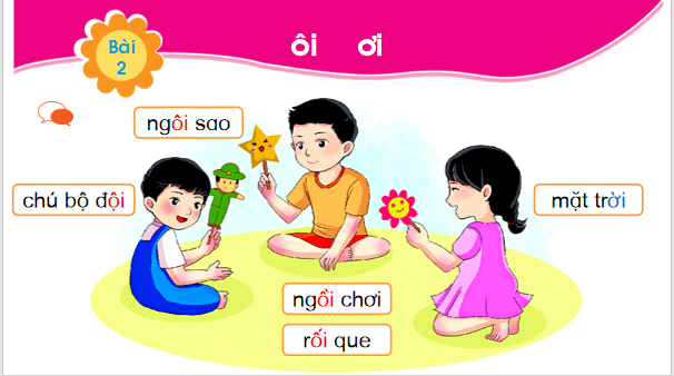 Giáo án điện tử Bài 2: ôi, ơi lớp 1 | PPT Tiếng Việt lớp 1 Chân trời sáng tạo
