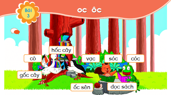 Giáo án điện tử Bài 3: oc, ôc lớp 1 | PPT Tiếng Việt lớp 1 Chân trời sáng tạo