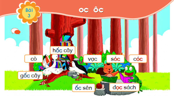 Giáo án điện tử Bài 3: oc, ôc lớp 1 | PPT Tiếng Việt lớp 1 Chân trời sáng tạo